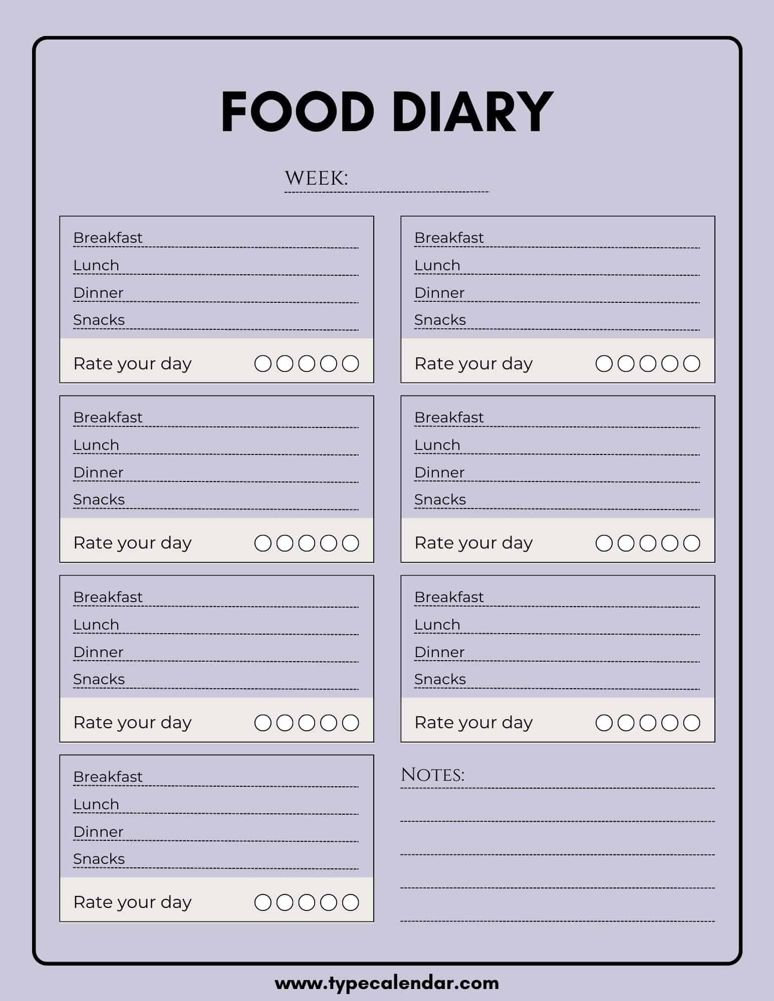 food journal daily food log. food tracker. . food diary. food log